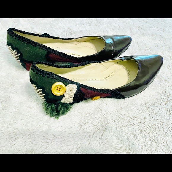 Anthro x All Black pointed toe flats - Picture 3 of 9